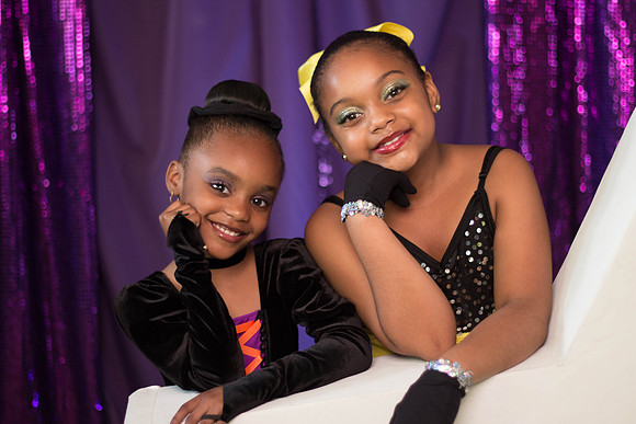 LaShea and Jaelah Poster In Frame